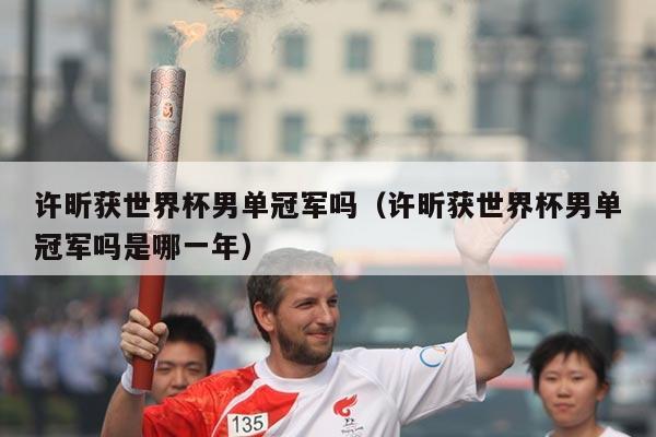 许昕获世界杯男单冠军吗（许昕获世界杯男单冠军吗是哪一年）