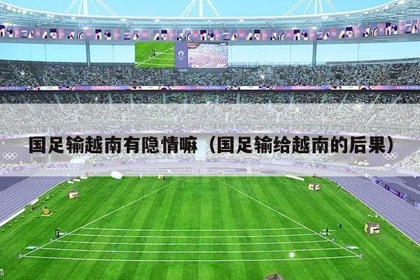 国足输越南有隐情嘛（国足输给越南的后果）